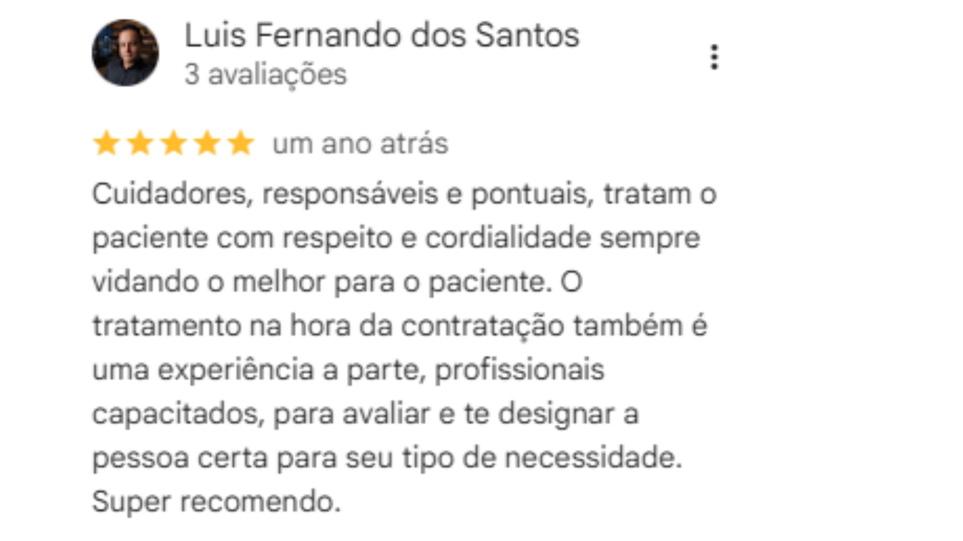 Avaliação no Google 2